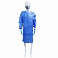 Habillement médical jetable respirable Smms stérile ISO13485 d'isolement de robes chirurgicales