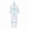 Costume médical Covid jetable d'isolement de habillage protecteur médical chirurgical de combinaison