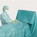 Chirurgical stérile fenêtré drape draper pour le Cholecystectomy Laparoscopic ophtalmique