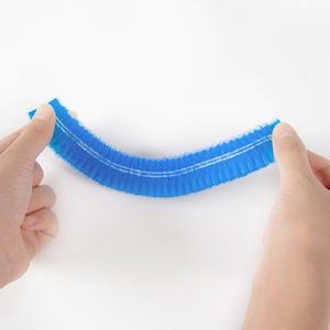 Chapeau jetable non-tissé non tissé de filet de cheveux de double couverture principale chirurgicale élastique de cheveux