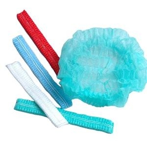 L'agrafe blanche non-tissée jetable de bande d'OIN de la CE couvre le filet de cheveux principal gonflant de couverture