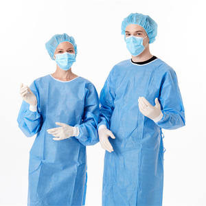 Robe chirurgicale de CPE du niveau en plastique jetable 3 d'AAMI